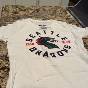 Seattle Dragons White Short Sleeve Tee